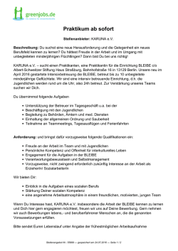 Dieses Stellenangebot als PDF speichern