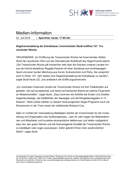 Medien-Information - Schleswig