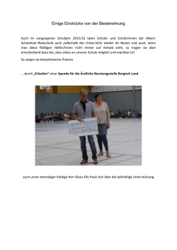 Einige Eindr&uuml;cke von der Bestenehrung - Albert