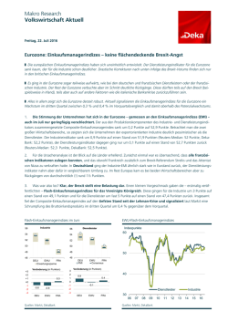 Eurozone: Einkaufsmanagerindizes - keine flächendeckende