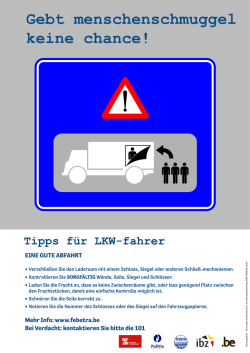 Tipps für LKW-fahrer