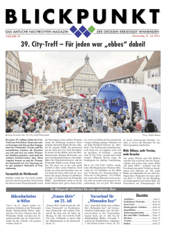 39. City-Treff – Für jeden war „ebbes“ dabei!