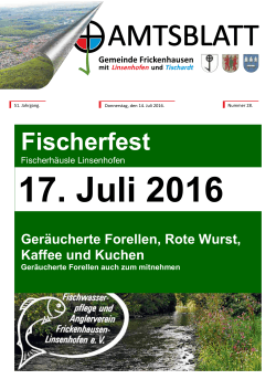 Fischerfest - Gemeinde Frickenhausen