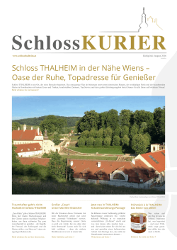 Schlosskurier - Schloss THALHEIM