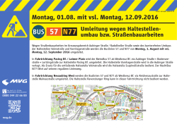 Bus 57-N77 Umleitung Aubinger Str. - Haberlandstr.
