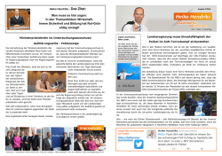 Heiko Hendriks Man muss es klar sagen: In den Themenfeldern