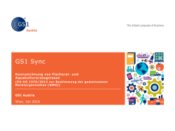 GS1 Sync - GS1 Austria