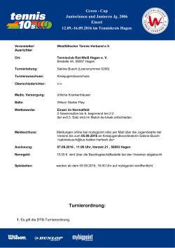 Green-Cup - Hagener Tennisclub Blau