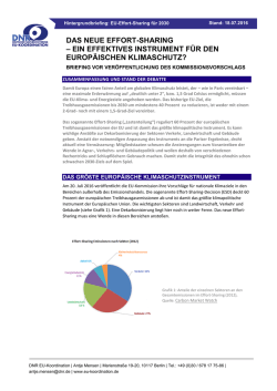 das neue effort-sharing &ndash; ein effektives instrument - EU