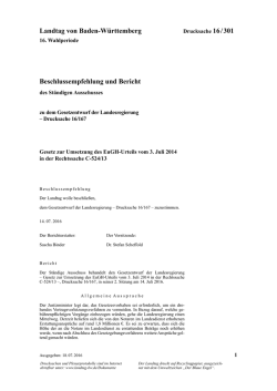 Drucksache 16/167 Gesetz zur