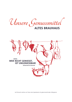 Unsere Speisekarte - Altes Brauhaus Bad Berka