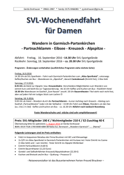 Infoblatt Garmisch Wandern 2016
