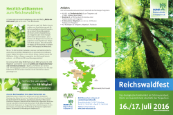 Programm Reichswaldfest 2016