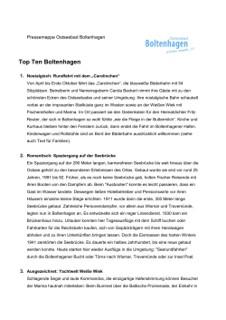 Top Ten Boltenhagen - Ostseebad Boltenhagen