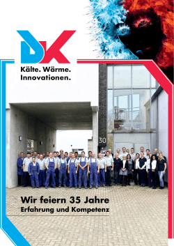 DK-Unternehmensbroschüre zum 35-jährigen