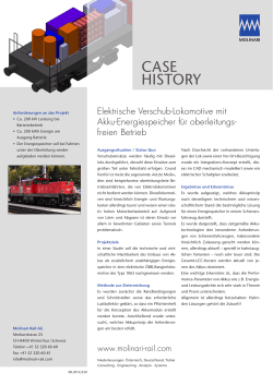 case history - Molinari Rail AG