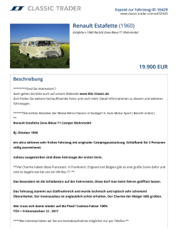 Renault Estafette (1960) 19.900 EUR