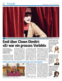 Emil über Clown Dimitri - lu-wahlen.ch