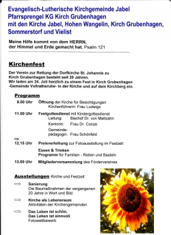 Festprogramm als PDF drucken - F&ouml;rderverein zur Rettung der