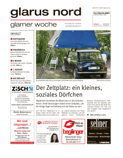Glarner Woche, Glarus Nord, 20.7.2016