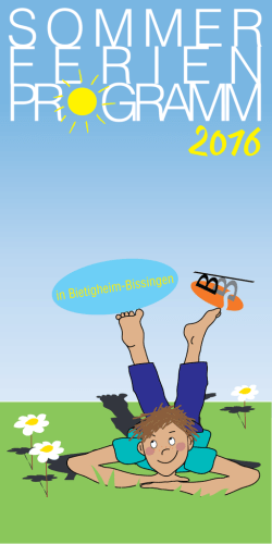 Sommer Ferienprogramm 2016 - Bietigheim