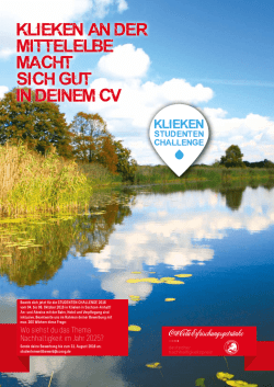 KLIEKEN AN DER MITTELELBE MACHT SICH GUT IN DEINEM CV