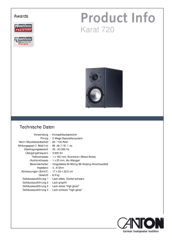Technische Daten Karat 720