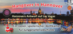 Hangover in Hannover - idee+spiel Hannover