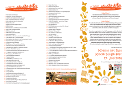 Infoblatt - Kinderb&uuml;rgerfest