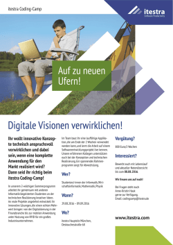 Digitale Visionen verwirklichen