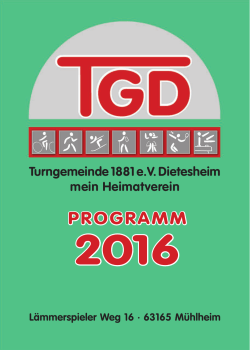 programm - TG Dietesheim Badminton