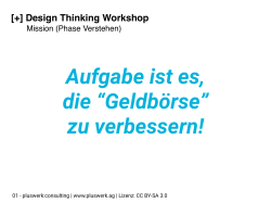 [+] Design Thinking Workshop
