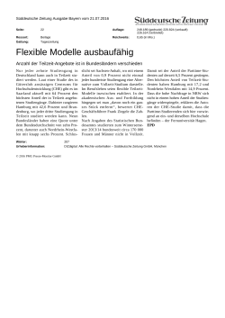 Flexible Modelle ausbaufähig