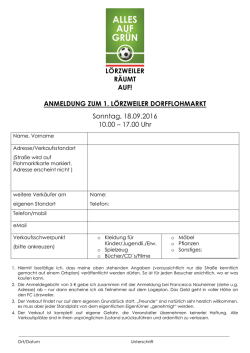 Dorfflohmarkt Lörzi Anmeldung farbig