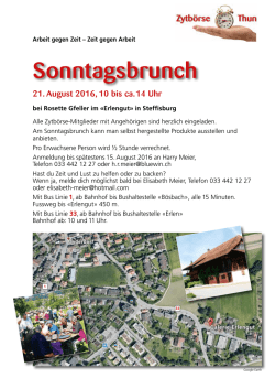 Sonntagsbrunch