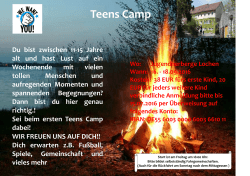 Teens Camp - KIDs Aktiv Albstadt