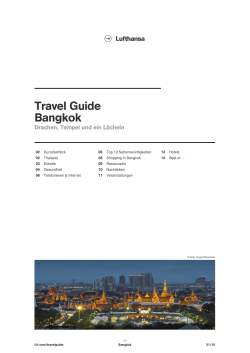 Bangkok | Lufthansa ® Travel Guide