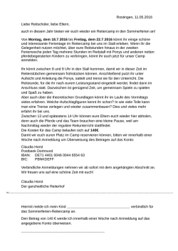 Infoblatt Sommerferiencamp 2016