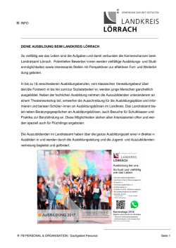 Informationen rund um das Thema Ausbildung