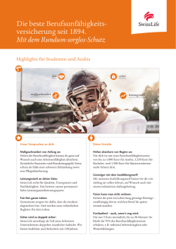 Highlightblatt Studenten/Azubis