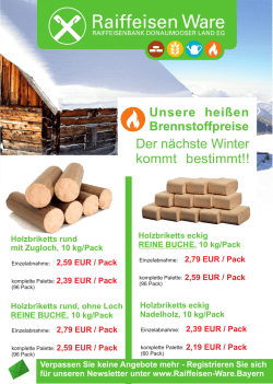 Page 1 Raiffeisen Ware FAFFEISENEANK DONAUWOOSEF LAND