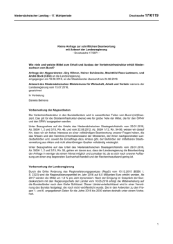 Drucksachen allgemein - Nieders&auml;chsischer Landtag