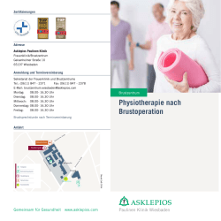 Physiotherapie nach Brustoperation