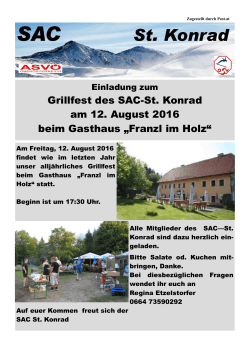 Grillfest des SAC-St. Konrad am 12. August 2016 beim Gasthaus