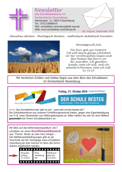 Newsletter - Schuldekan Ravensburg