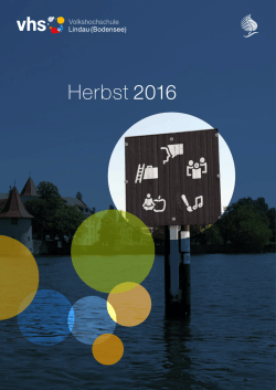 Herbst 2016 - vhs Lindau