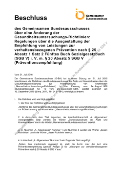 Beschlusstext (39.8 kB, PDF) - Gemeinsamer Bundesausschuss
