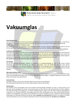 Vakuumglas