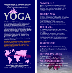 aktueller Flyer - Yoga für die Seele