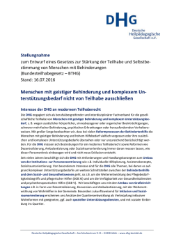 Positionierung - Deutsche Heilpädagogische Gesellschaft